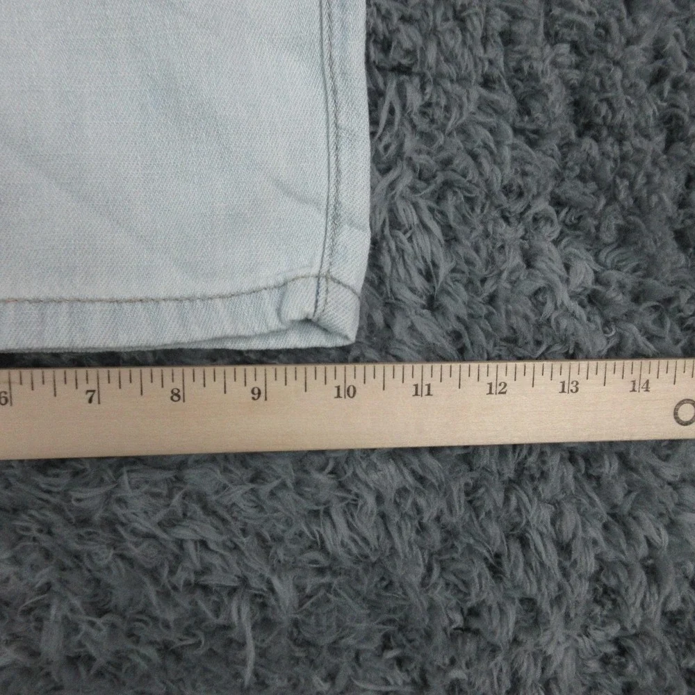 Zara Jeans Mens 32x29* Light Blue Mid Waist Loose Wide Leg Ankle NWT - Picture 8 of 16